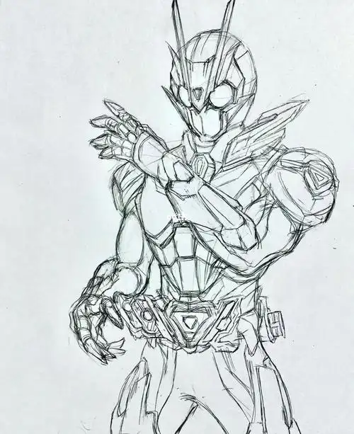 假面骑士  #大人也要玩玩具  #手绘 #绘画 #绘画日常