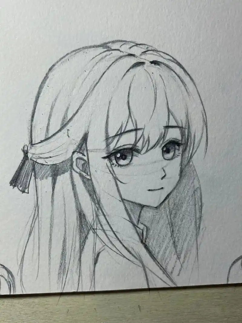 可爱的动漫女生画法.#零基础学画画 #绘画教程 #绘画过程 - 抖音