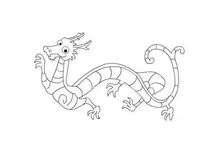 中国龙简笔画怎么画?