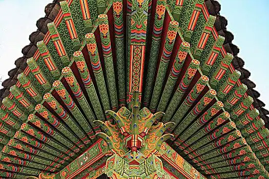 韩国,釜山,佛教寺庙,屋顶