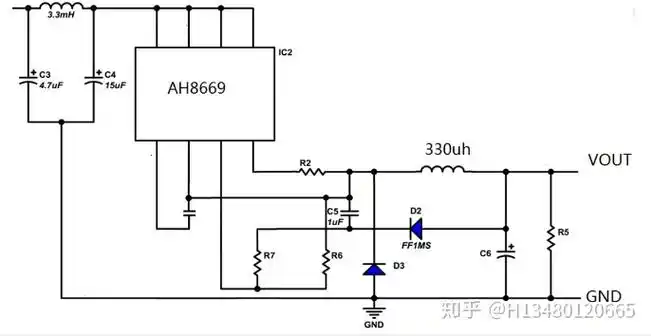 大功率dcdc降压电路电路图_220v转12v芯片简单电路应用方案