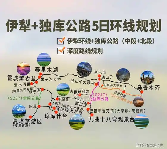 新疆伊犁环线 独库公路5日旅游攻略,有一种蓝叫赛里木湖蓝 恰西草原