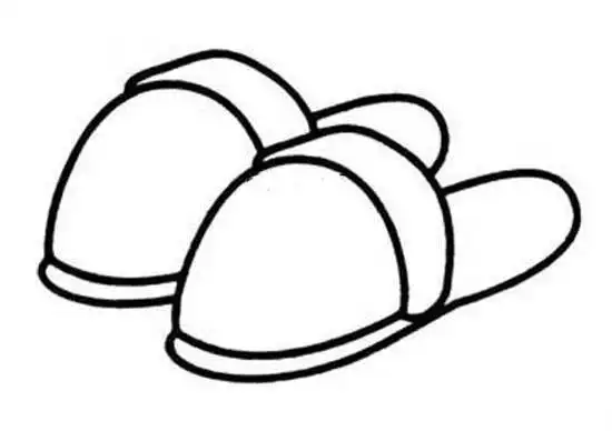 幼儿关于冬天棉拖鞋的简笔画图片