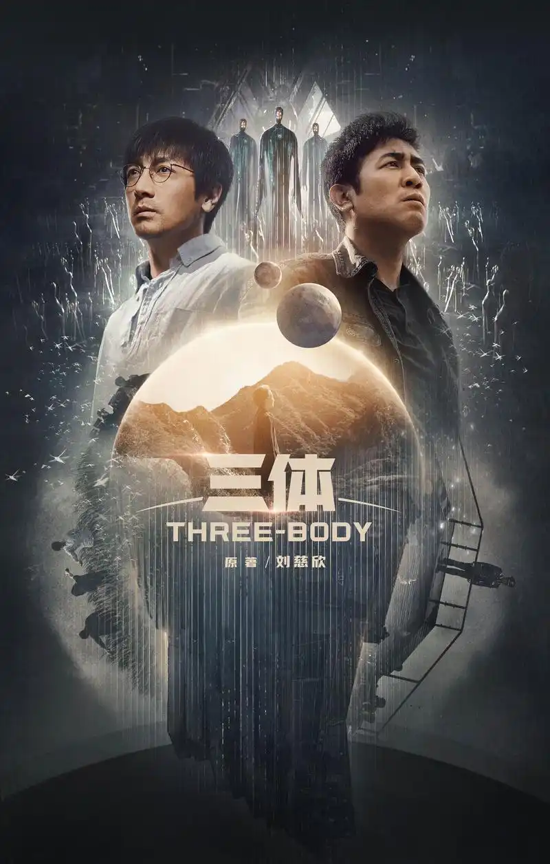 电视剧《三体》收官海报从2016年接触这个项目开始,到2023年播出,七年
