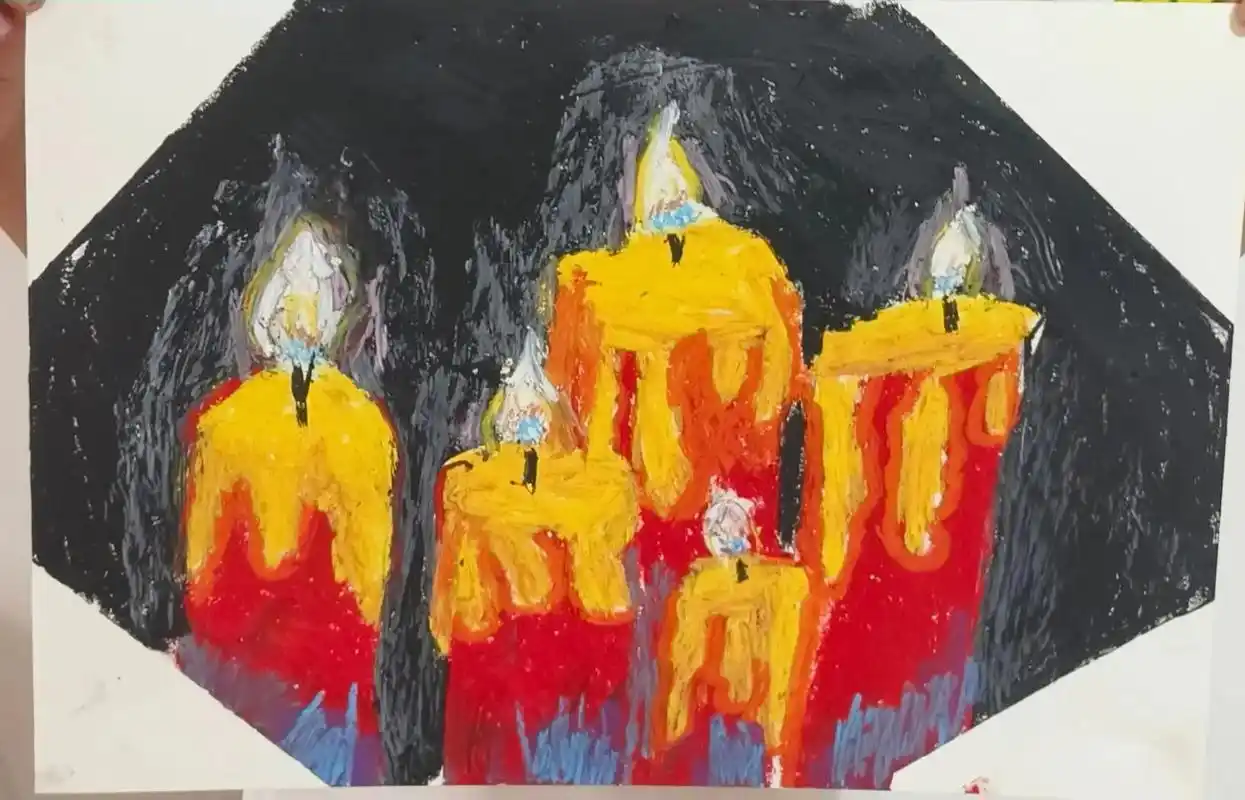 油画棒蜡烛教程.课程分享 三原色 三间色学习 #绘画过程分享 - 抖音