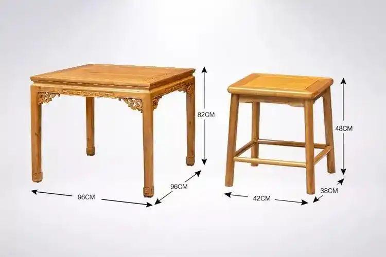 【新品快阅】小叶桢楠八仙桌五件套(凳子款)