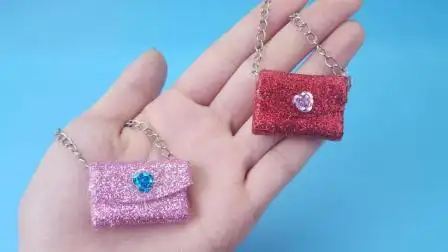 手工diy芭比娃娃的迷你包包 萌化了 好想拥有一个