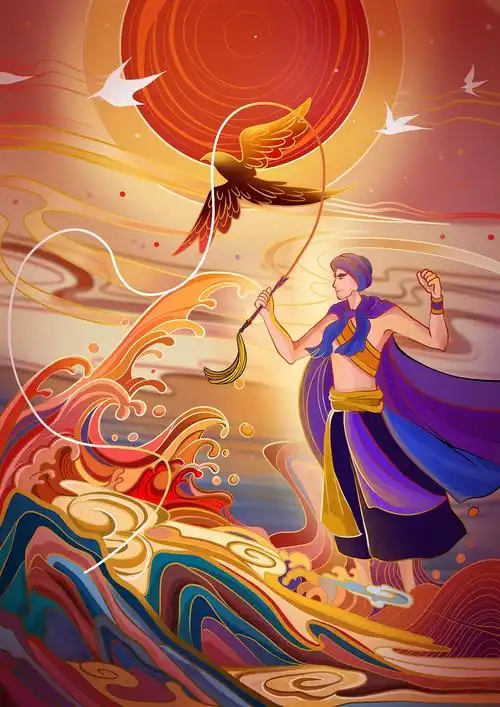 布洛陀神话|插画|创作习作|叫我菜凯凯 - 原创作品 - 站酷 (zcool)