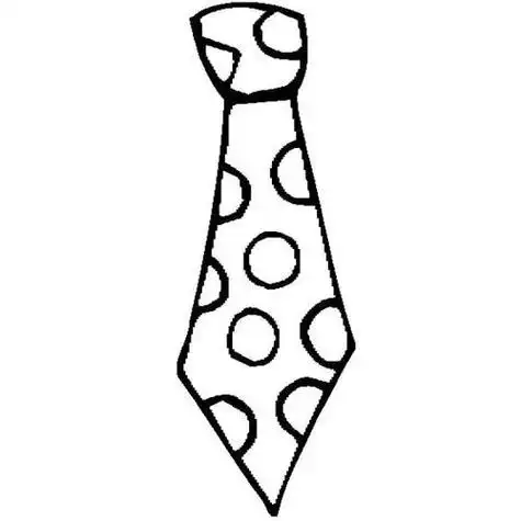 带领带的衬衫简笔画