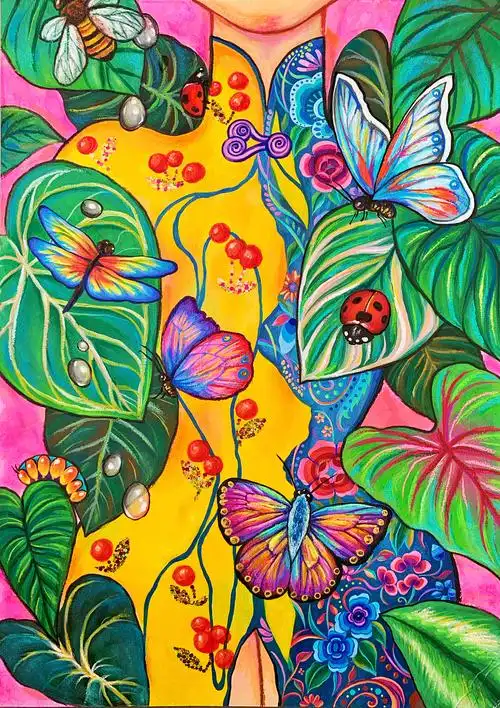 一些综合材料画|插画|创作习作|画画的西子 - 原创作品 - 站酷 (zcool