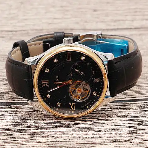 全自动机械表超薄男士表防水真皮手表a3