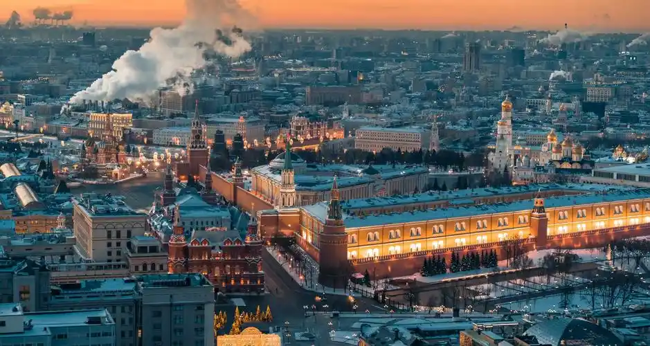 航拍大片|莫斯科的魔幻冬景