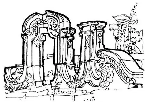 圆明园的简笔画 圆明园的简笔画超简单