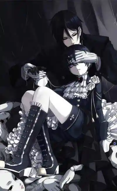 黑执事 塞巴斯蒂安 塞巴斯酱 夏尔 啵酱 手机壁纸 超喜欢这张