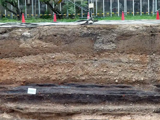 写真:东侧地层断面