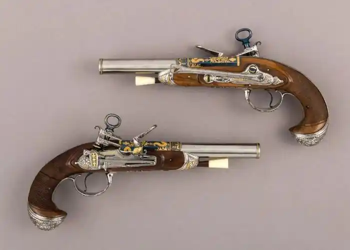 【绘画参考】17世纪的燧发枪参考素材 (武器参考)