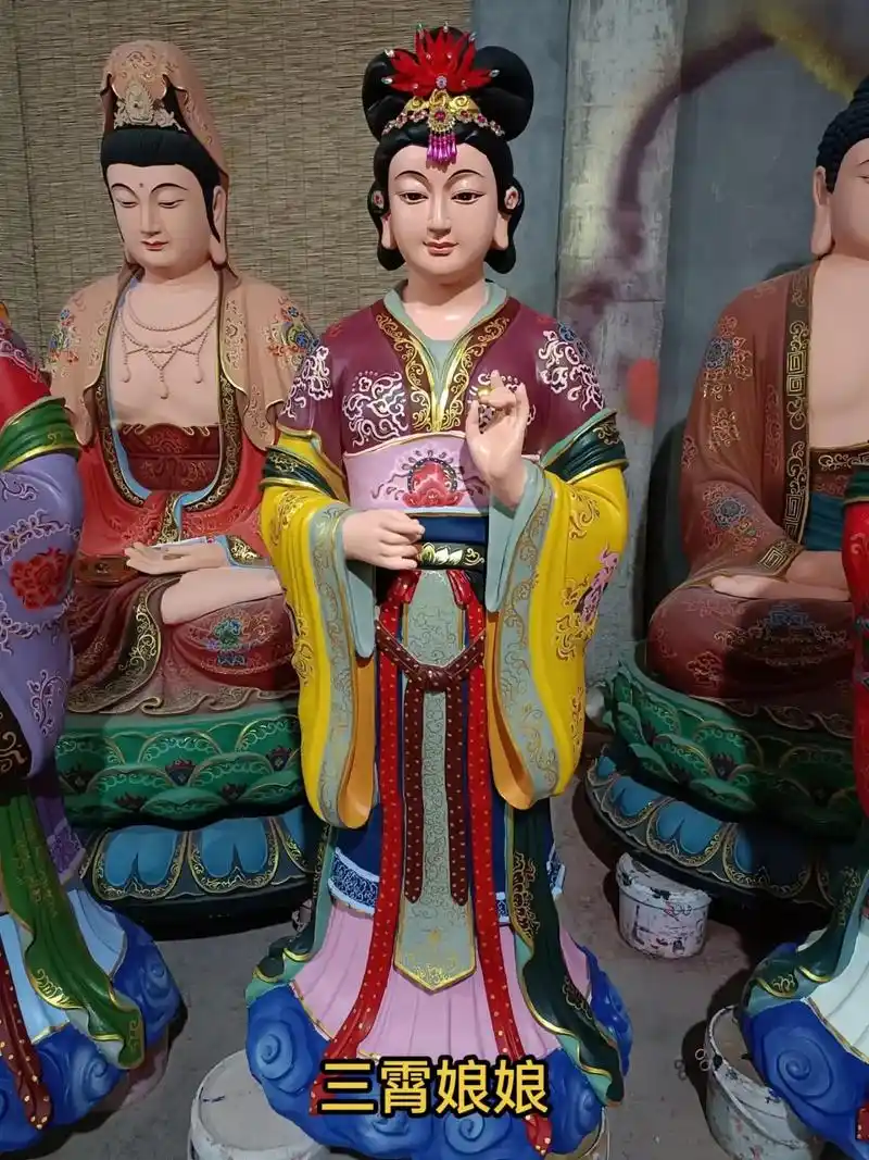 三霄娘娘 来图定制大小神像#传承弘扬中国传统文化 #让老祖 - 抖音