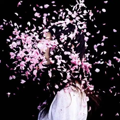 唯美头像带花头像女生唯美漂亮