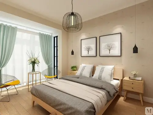 3万90㎡简欧二房装修慢生活 静享时光雕刻-红星美凯龙家装效果图