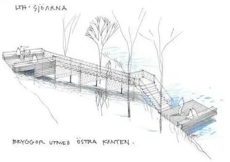 过玻璃栈桥简笔画