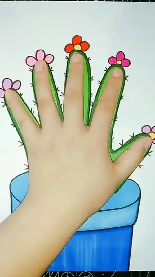 仙人掌手掌画大合集