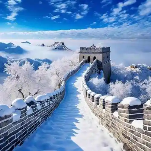 新拍长城的雪景,美爆了!