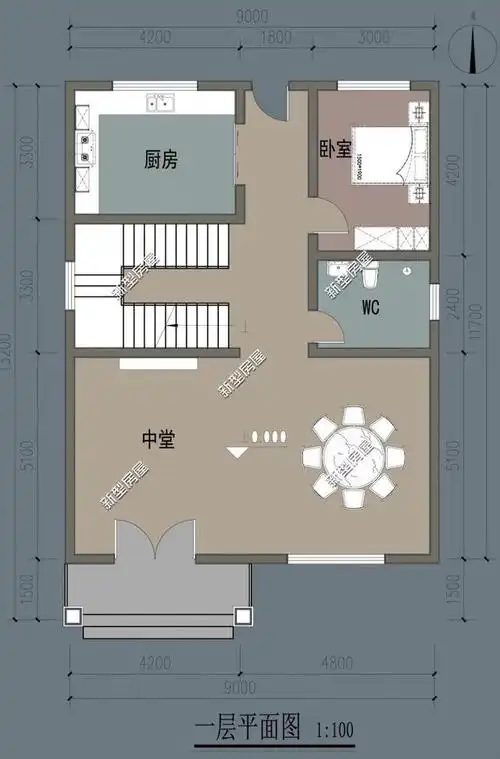 宅基地太小农村怎么建房好?7套9米面宽小户型,哪套更实用?