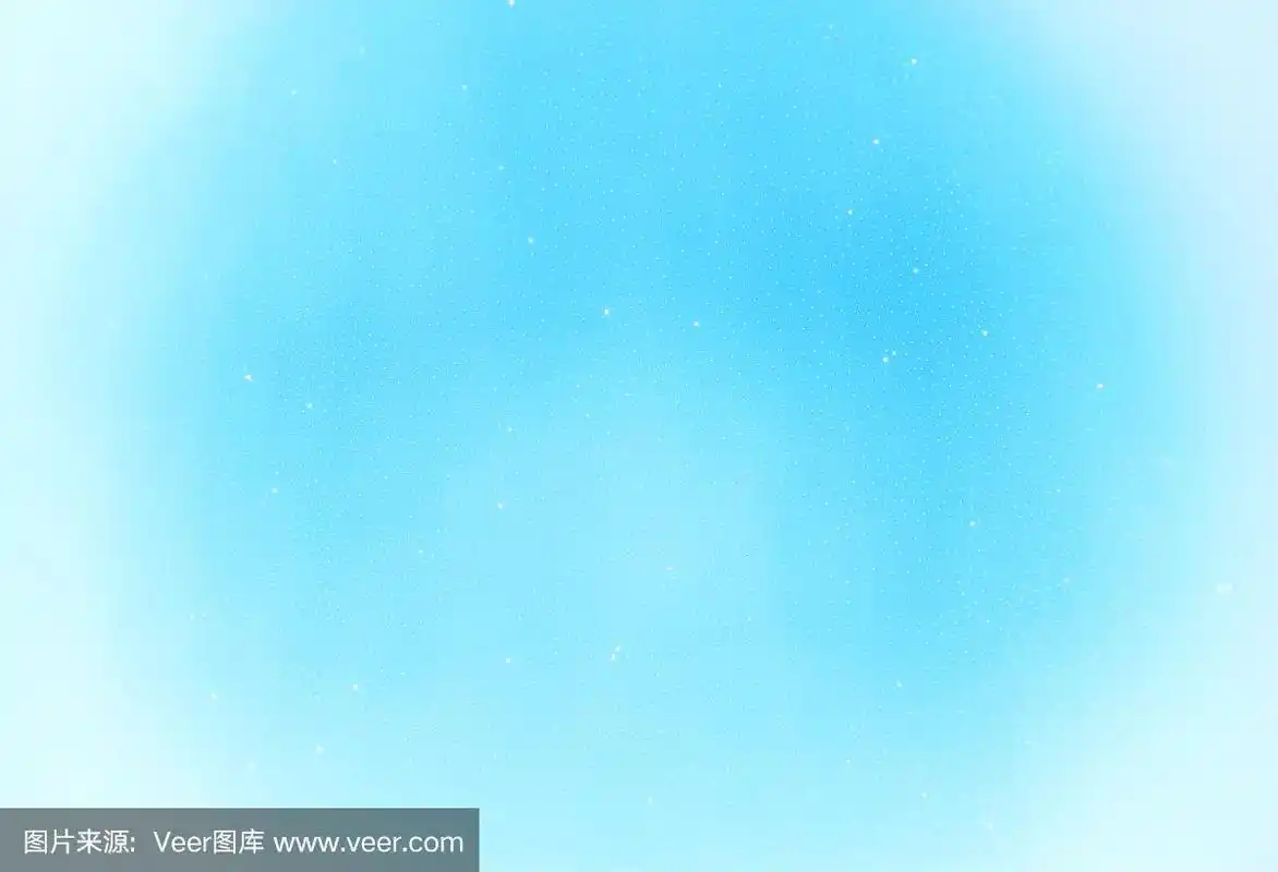 淡青色的冬季天空与白色的星星背景