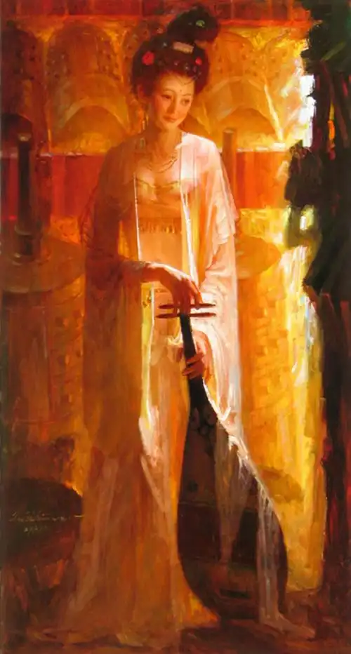 霓裳羽衣舞~涂志伟油画作品