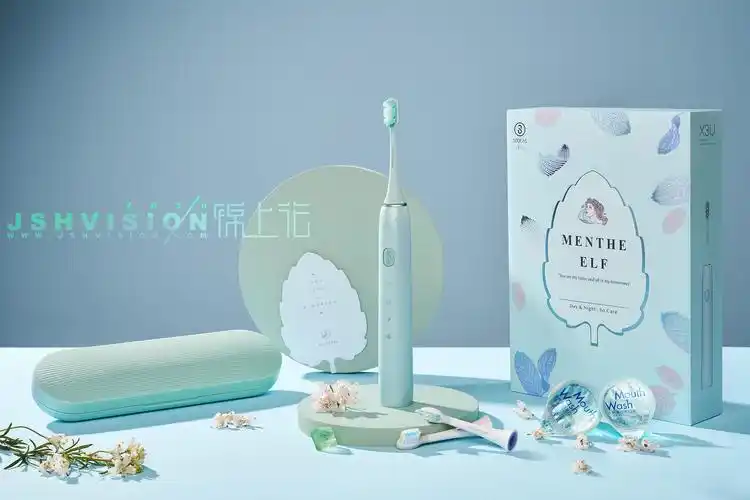 是夏日清凉的感觉 | 素士薄荷绿新品牙刷海报拍摄