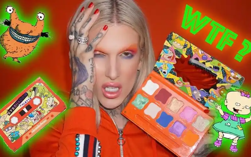 【jeffree star】j姐:童年回忆之尼克卡通的眼影盘?