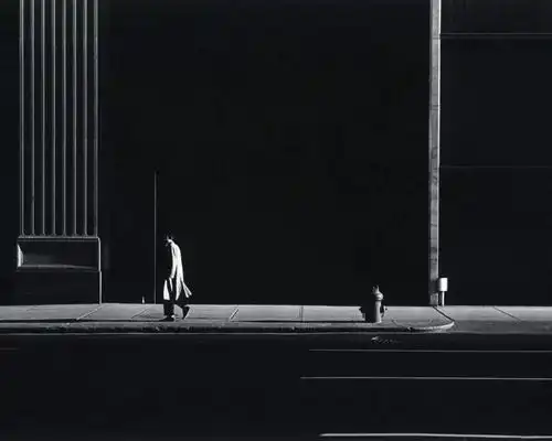 并产生深远影响. 在他的镜头下, 有在地铁站口, 人们匆忙萧瑟的背影.