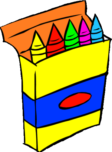 crayon clip art black and white free clipart images 4