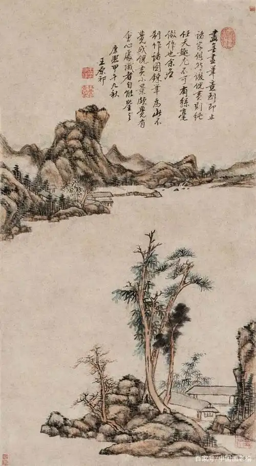 清四王之一王原祁山水画