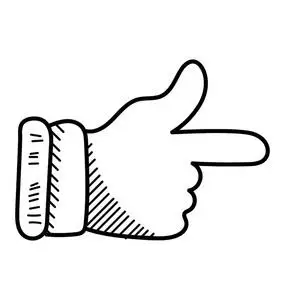 手势姿态,孤立谈电话,仰望和思考,手指向上年轻的成年女子坐在地板上