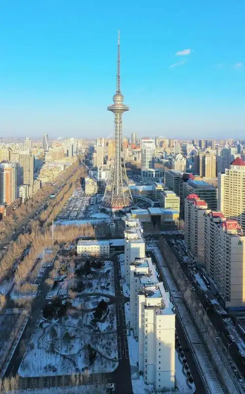 黑龙江省哈尔滨市哈尔滨城区最高建筑336米高的龙塔