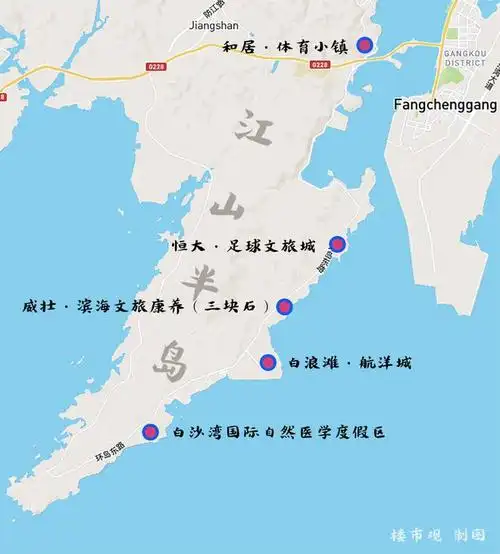 防城港节后第一拍江山半岛挂牌1000000㎡文旅用地