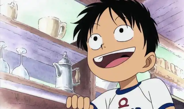 海贼王:草帽一伙小时候的样子,路飞最萌最可爱