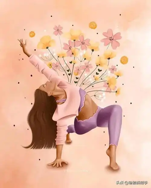 ins上最新的50张瑜伽漫画图片,每一张都超好看!(收藏级)