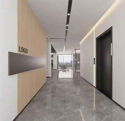 三层办公室走道装修效果图