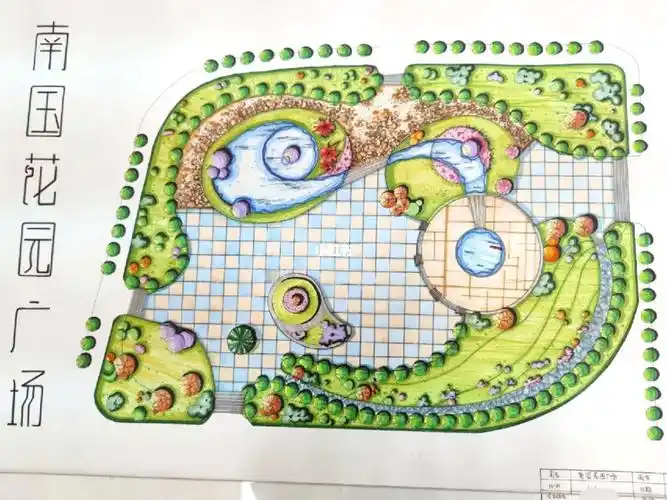 大二园林广场平面图a1