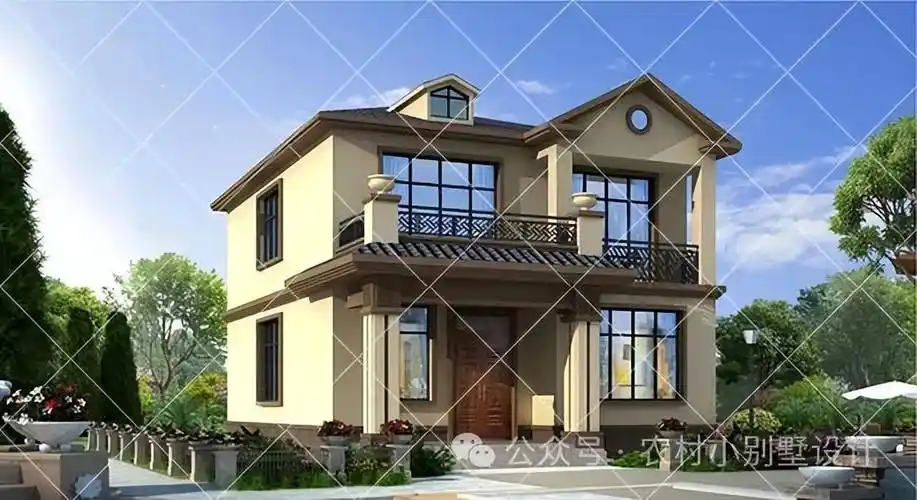 20万左右的农村2层别墅推荐24新款农村110㎡内的自建房别墅户型