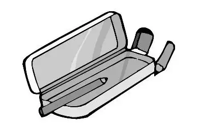 文具盒的铅笔简笔画