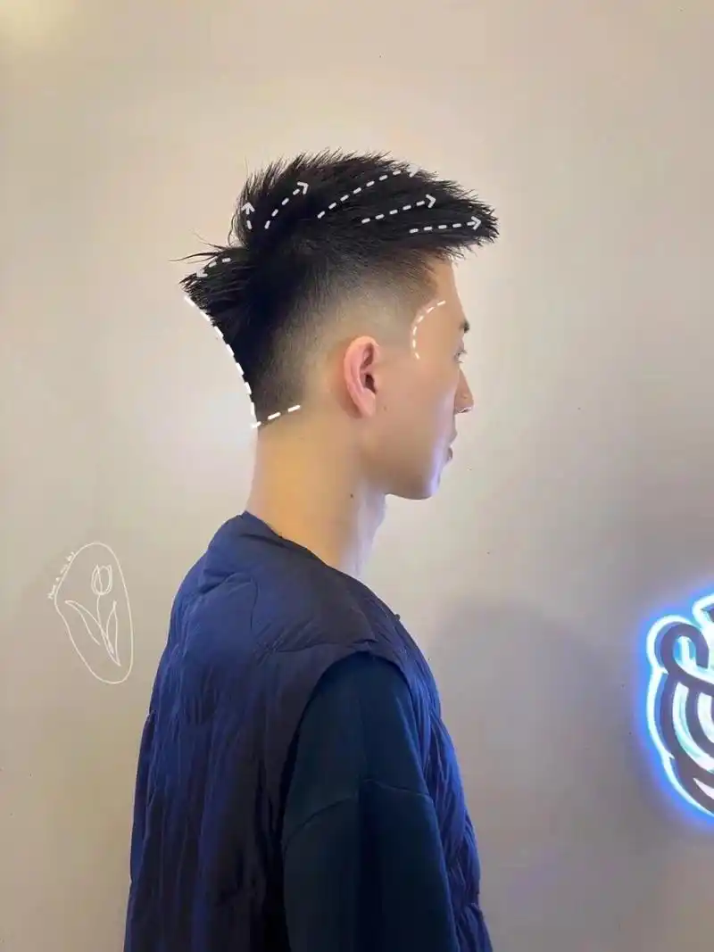 昆明剪发 💕💕男生夏季酷帅短发,立体前次飞机头,适合学生党 计针