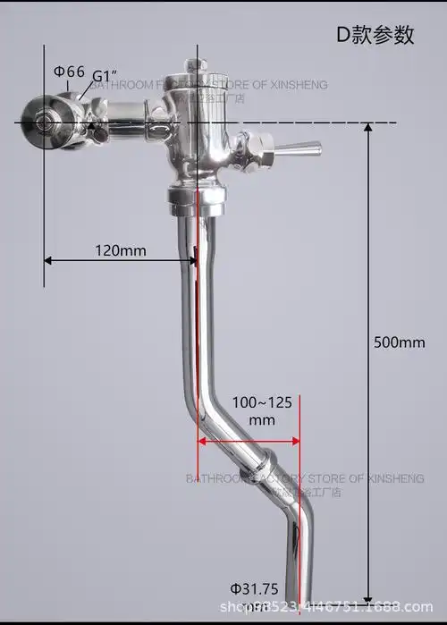 脚踏式大便冲水阀全铜加厚主体厕所冲洗阀脚踩式自闭式延时冲水器