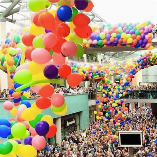 运动会可以飞上天的气球放飞气球飘空气球氦气球现场氦气罐安全