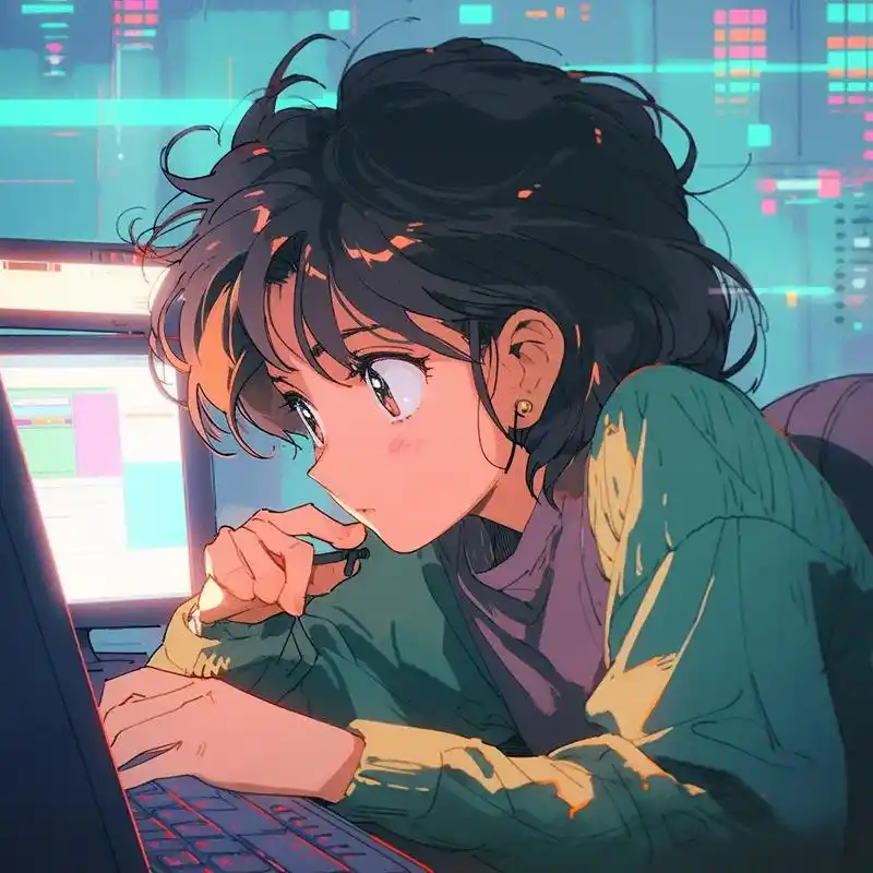 旧漫头像,程序员小姐姐.#动漫女头 #优质头像 #女生头像  - 抖音