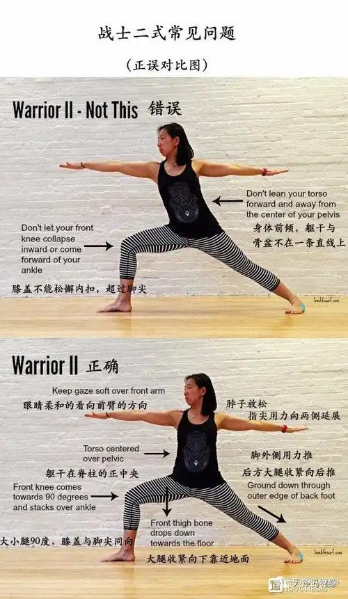 瑜伽体式战士二式详解
