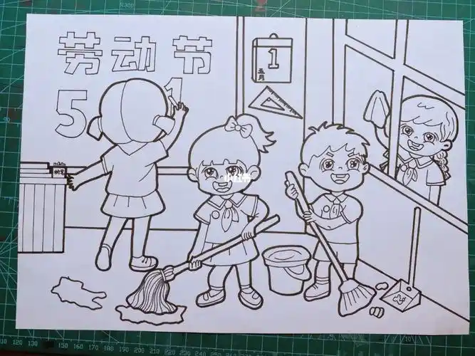 五一劳动节主题画劳动节手抄报