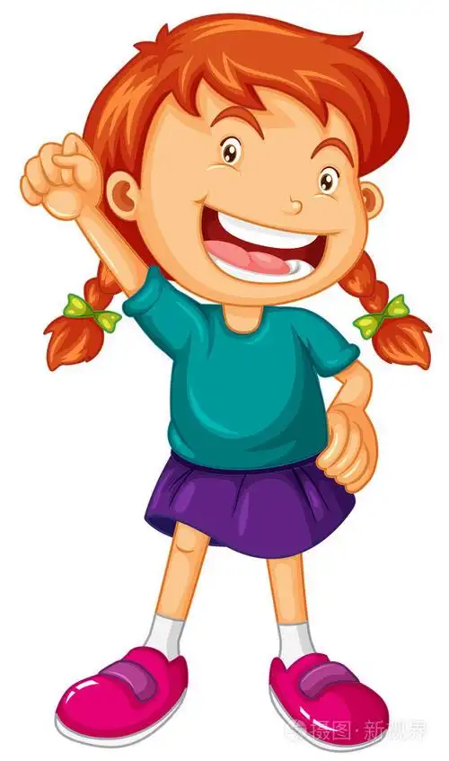 大面带微笑的女孩